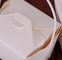 350g food grade cardboard white paper salad box with plastic handle supplier