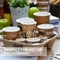 Take away 2 Cup 4 Cup paper pulp carrier Biodegradable disposable coffee paper cup holder tray supplier